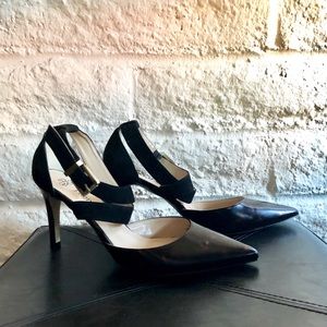 J. Reneé Tortoise Shell Suede Heels